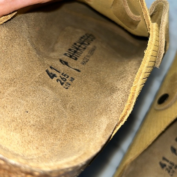 Birkenstock Boston Suede Embossed Clog Size 10 NWT - Picture 12 of 13